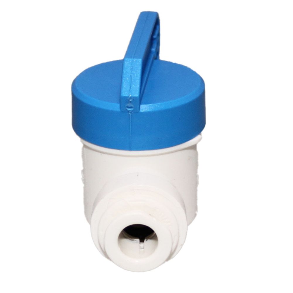 John Guest Shut-Off Valve-Polypro Straight - 3/8 Tube x 3/8 Tube