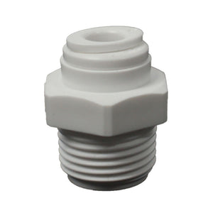 Male Connector Acetal 1/4 qc x 3/8 MNPT