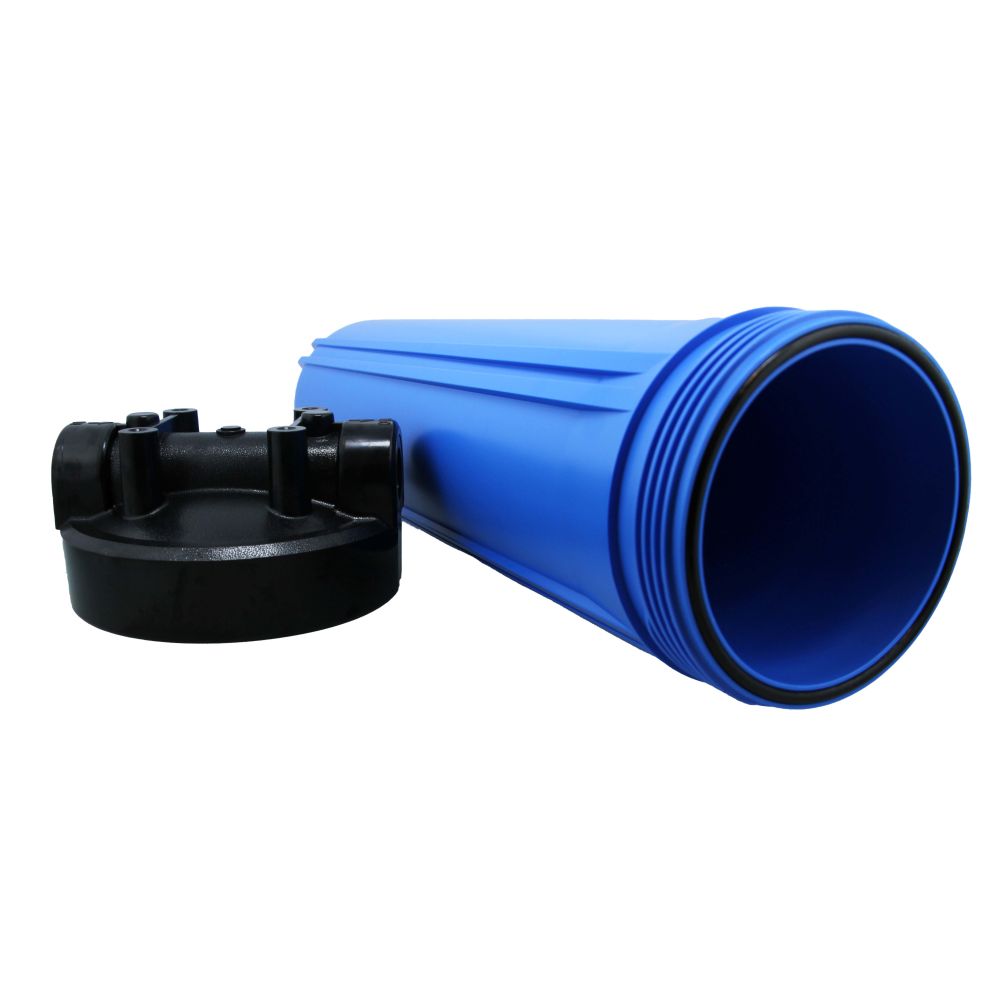 20" Neo-Pure Big Flow Filter Housing Blue Sump/Black Cap 3/4" without Pressure Relief
