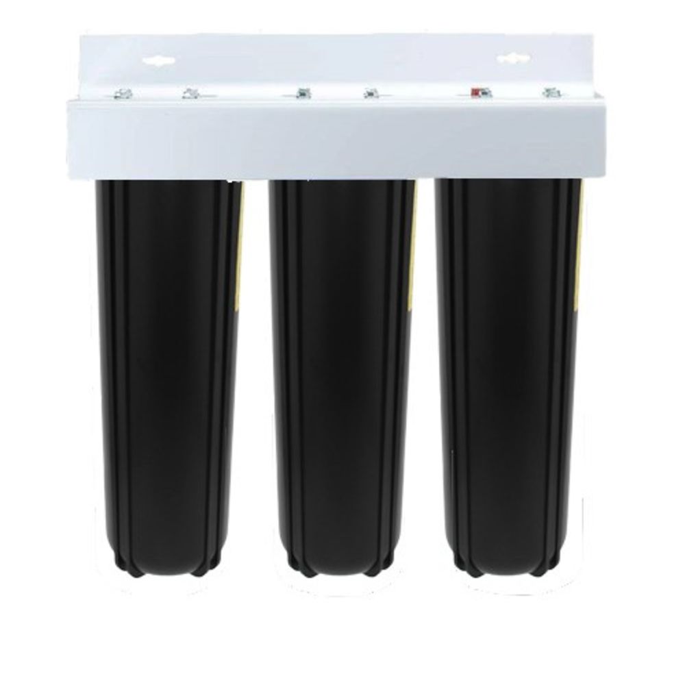 20" Big Flow Triple Series Plumbed Filter Housing DIY 1.5" FPT,All Products : American Fashion Style Bags On Sale