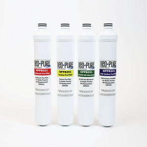 Neo-Pure RO Pure Plus VOC 4 Pack Filter Kit Replacement For Watts Premier 531160