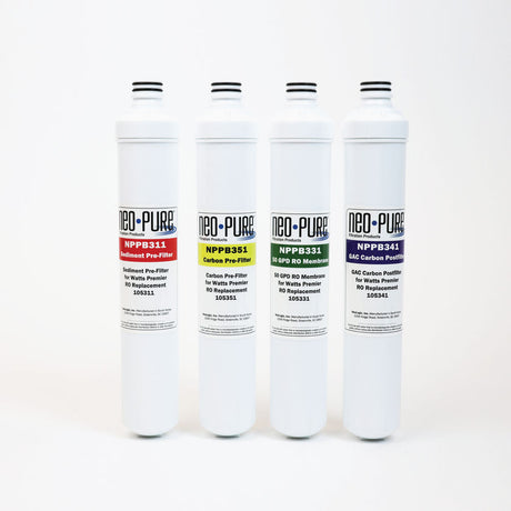 Neo-Pure 4 Pack Replacement Filter Kit For Watts Premier 531152