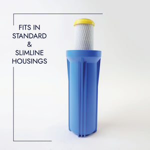 Neo-Pure CHLM-2510 9-7/8" x 2-1/2" Chloramine Carbon Block Filter 1 micron