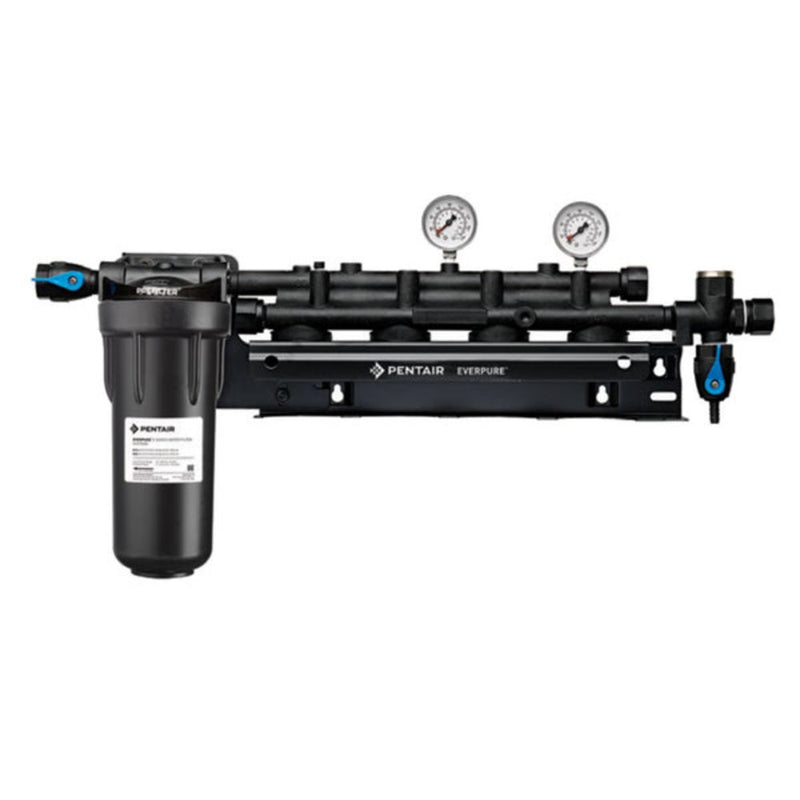 Everpure EV9293-04 Coldrink/Insurice Quad Manifold with 10" Prefilter