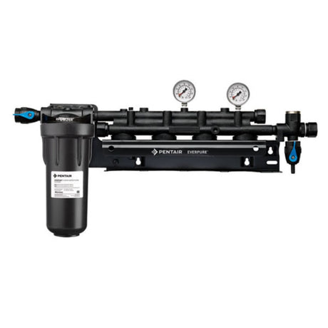 Everpure EV9293-04 Coldrink/Insurice Quad Manifold with 10" Prefilter