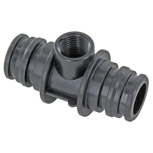 3M Water Filtration 85-8526 Double Ended Connector w/ Gauge Port for High Flow Manifolds