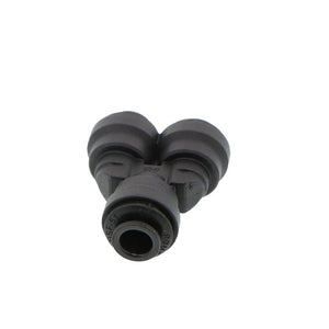 John Guest Two Way Divider Black Polypropylene - 1/4