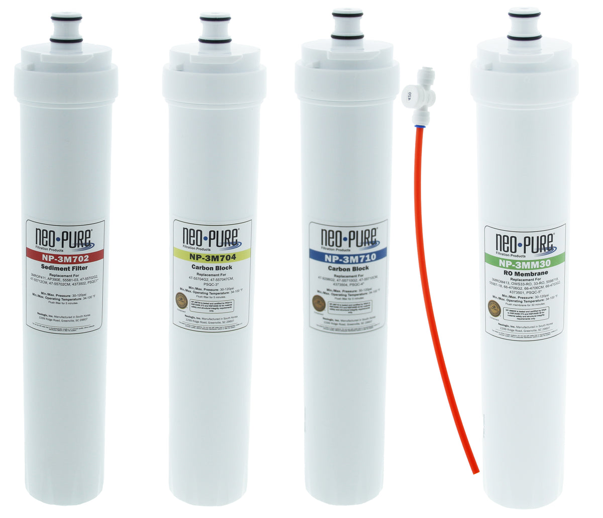 Neo-Pure NP-SQC4 SQC Compatible Replacement Filter Kit