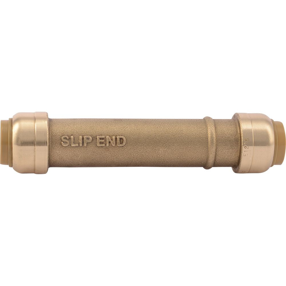 SharkBite® U3008LF Lead-Free Brass Push-to-Connect Slip Coupling - 1/2" x 1/2"