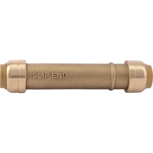 SharkBite® U3008LF Lead-Free Brass Push-to-Connect Slip Coupling - 1/2" x 1/2"