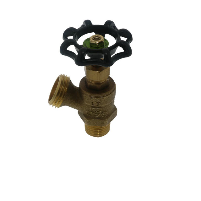Brass Boiler Drain Full Flow With Stuffing Box Lead-Free 1/2" MIPT x MGHT