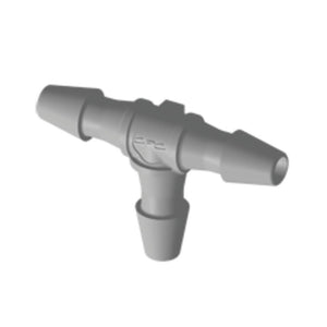 Colder HT2 Tee Fitting, 1/16 HB X 1/16 HB X 1/16 HB, Natural Polypropylene
