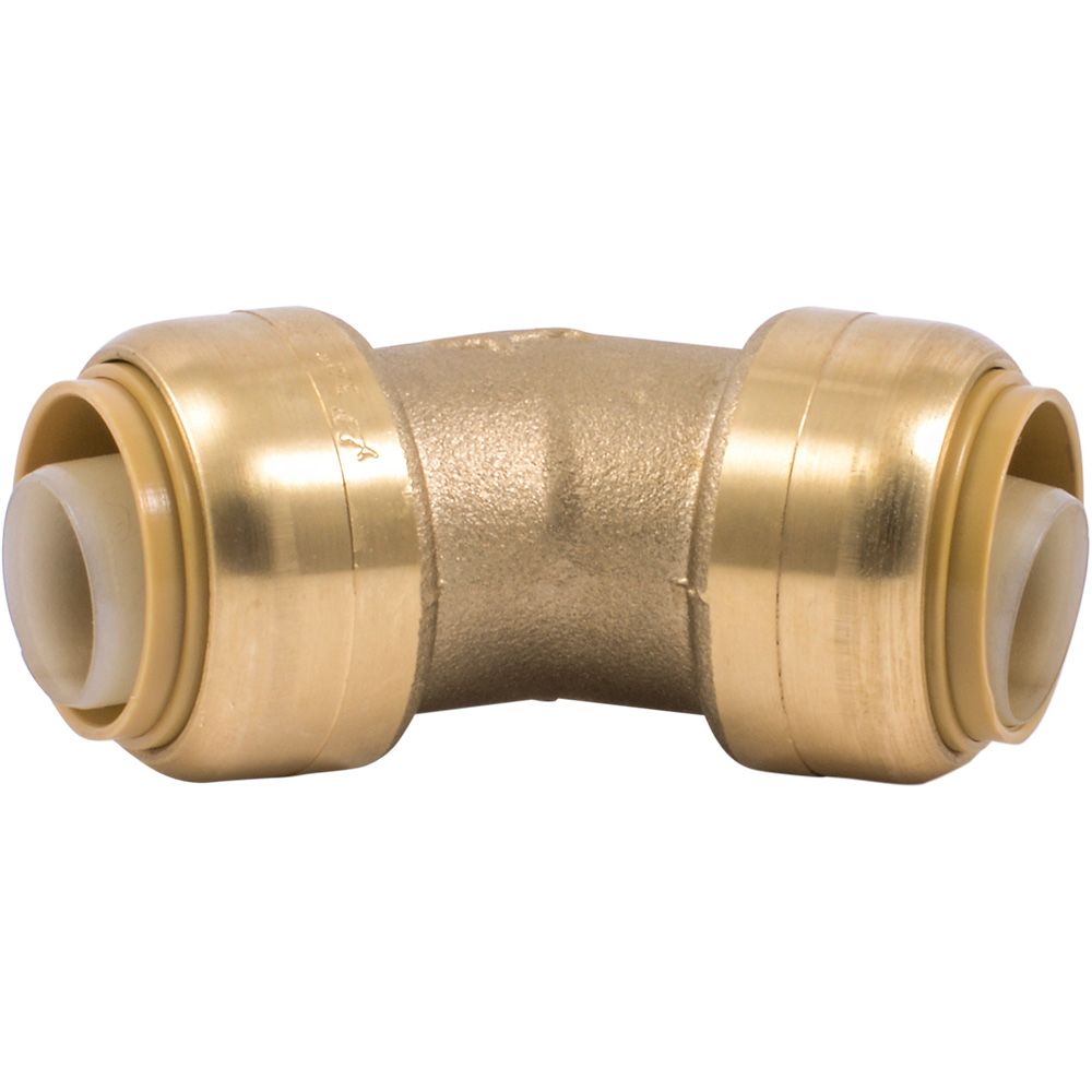 SharkBite® U656LF Lead-Free Brass Push-to-Connect 45-Degree Elbow - 3/4" x 3/4"