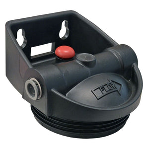 Pentek QC Black Integrated Bracket Cap for 3G Slim Line Housings w / PR - 1/2" QC