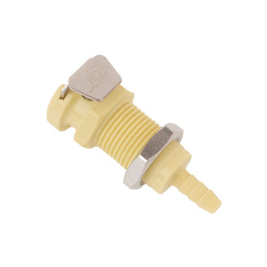 LinkTech 20PP Series Panel Mt. Female, Valved, 1/8" HB, Molded Almond Color, Polypropylene, EPDM