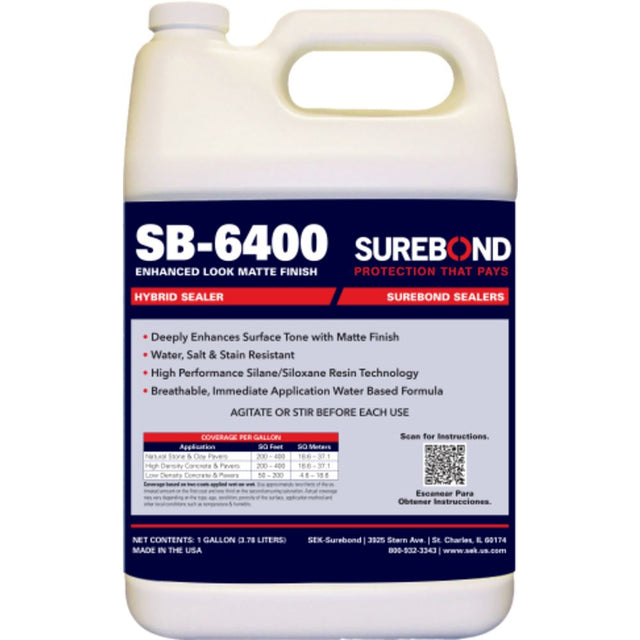 Surebond SB-6400P Wet-Look Solvent Based Penetrating 5 Gallon