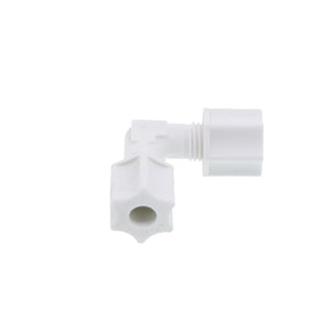 JACO 50-4-P-O Polypropylene Union Elbow 1/4 OD Tube x 1/4 OD Tube