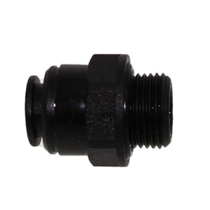 John Guest 6mm x 1/4" [BSPP] Acetal Male Connector - Black