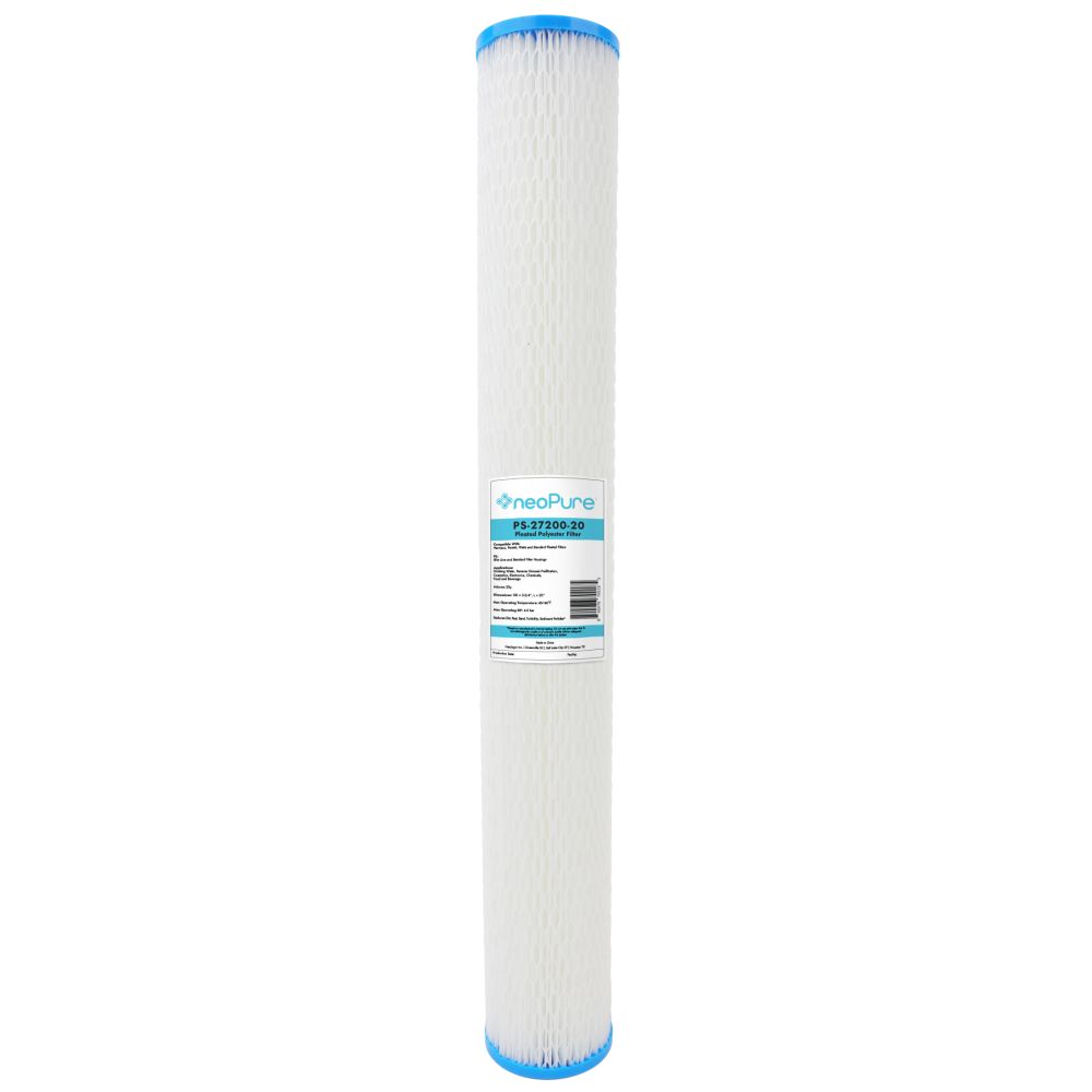 Neo-Pure PS-27200-20 20" High Efficiency Pleated Filter 20 Micron