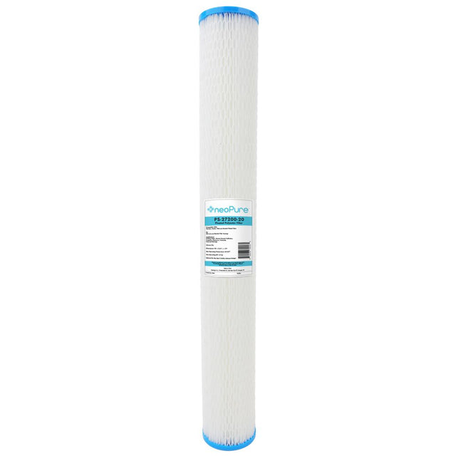 Neo-Pure PS-27200-20 20" High Efficiency Pleated Filter 20 Micron