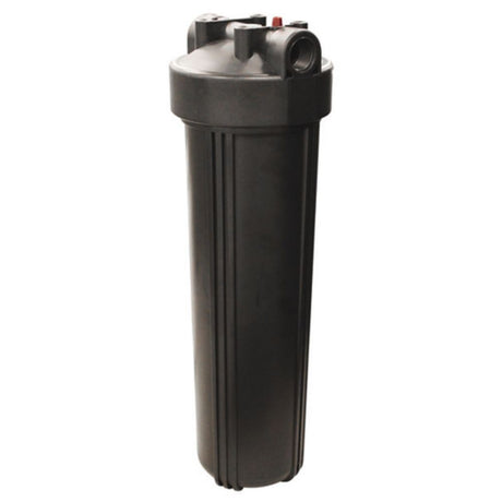 20" BB Housing - Black Sump/Cap With Pressure Release - 1" Port