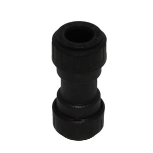 John Guest ProLock Black Reducing Coupler - 1/2 CTS x 3/8 CTS