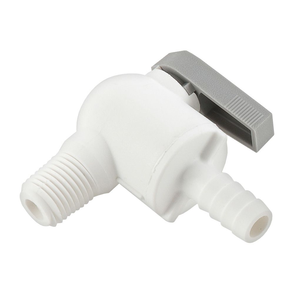 Parker Liquifit Par-Barb Valve Male Elbow - 3/8 ID Barb x 3/8 MPT