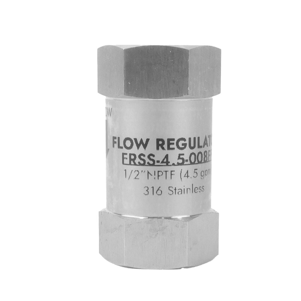 Neo-Pure Stainless Steel  Flow Restrictor 4.5 GPM 316SS 1/2" FPT x FPT