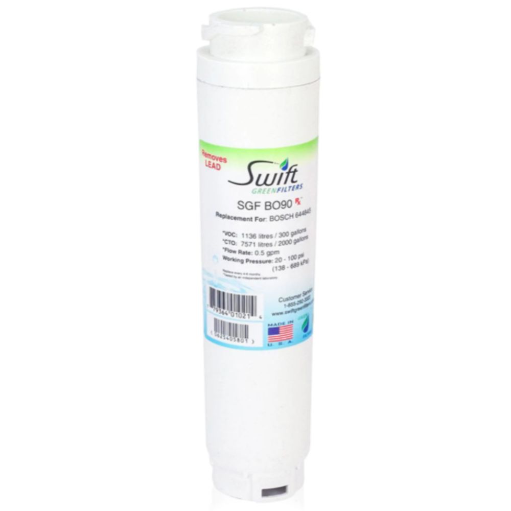 Swift Green SGF-BO90 Compatible Bosch 644845 UltraClarity Refrigerator Filter