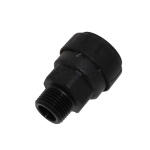 John Guest Black Male Connector - 1 CTS x 3/4 NPT