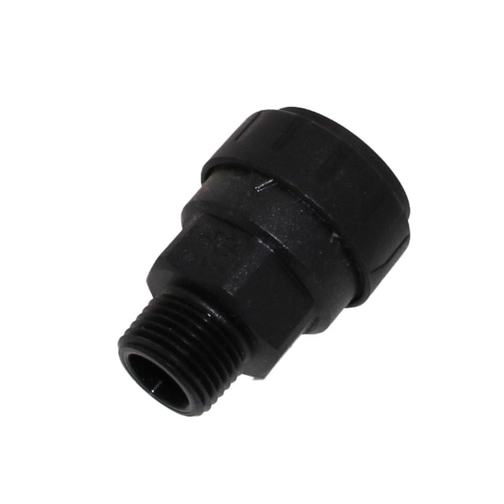 John Guest Black Male Connector - 3/4 CTS x 1 NPT