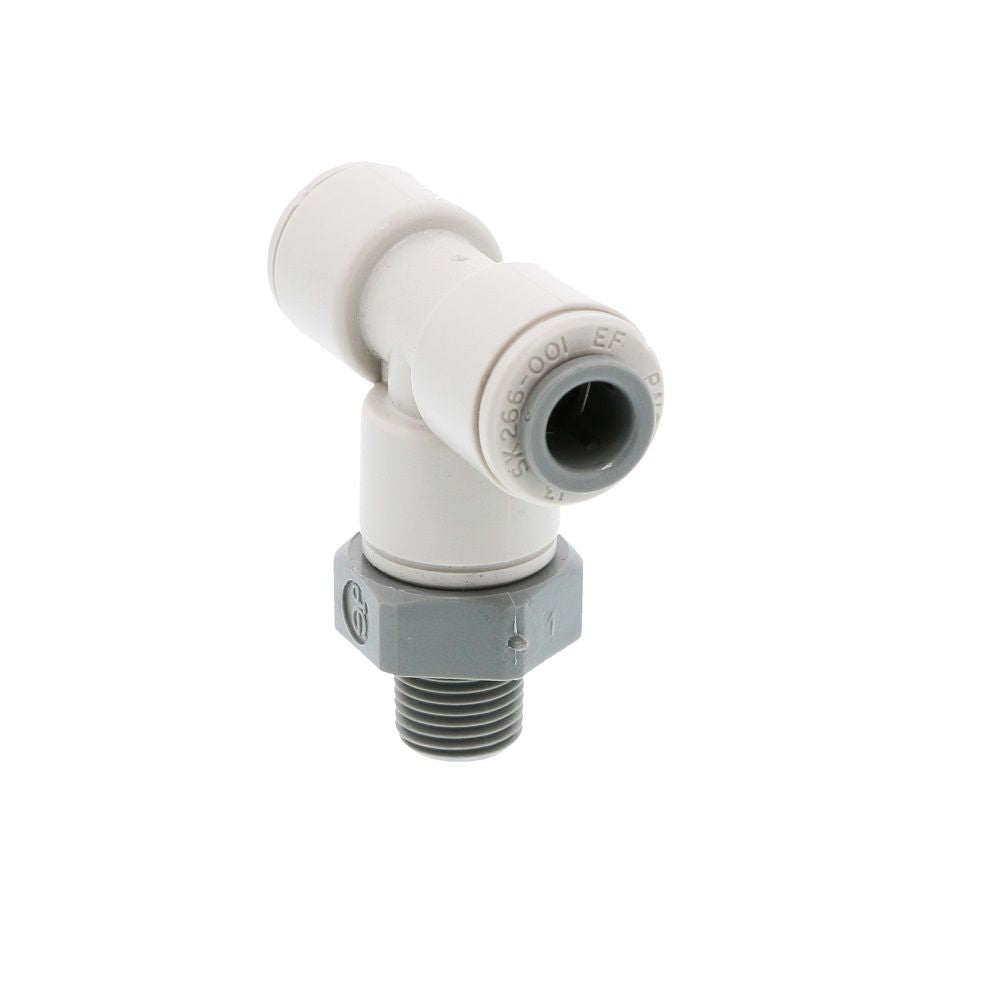 John Guest Swivel Branch Tee NPTF - 1/4 x 1/8  NPTF