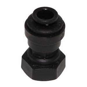 John Guest Female Adapter NPTF Black Polypropylene - 1/4 x 1/8 NPTF