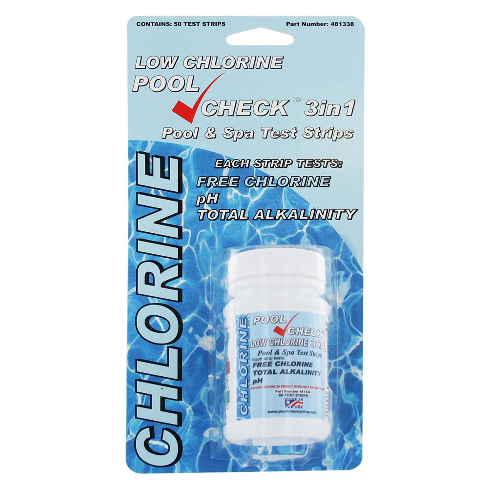 Pool Check Low Chlorine 3 in 1 [50/bottle]