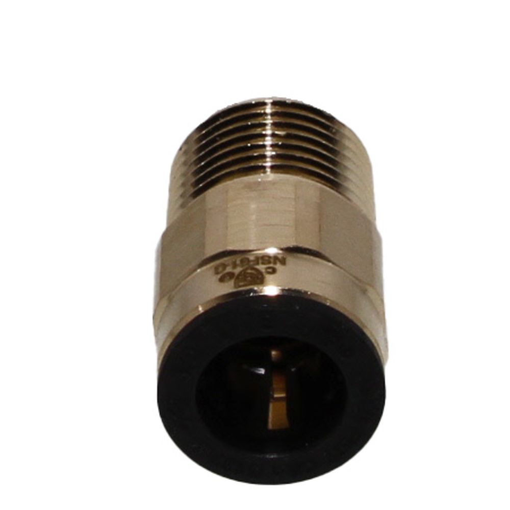 John Guest Lead-Free ProLock Brass Male Connector NPT - 1/2 CTS x 1/2 NPT