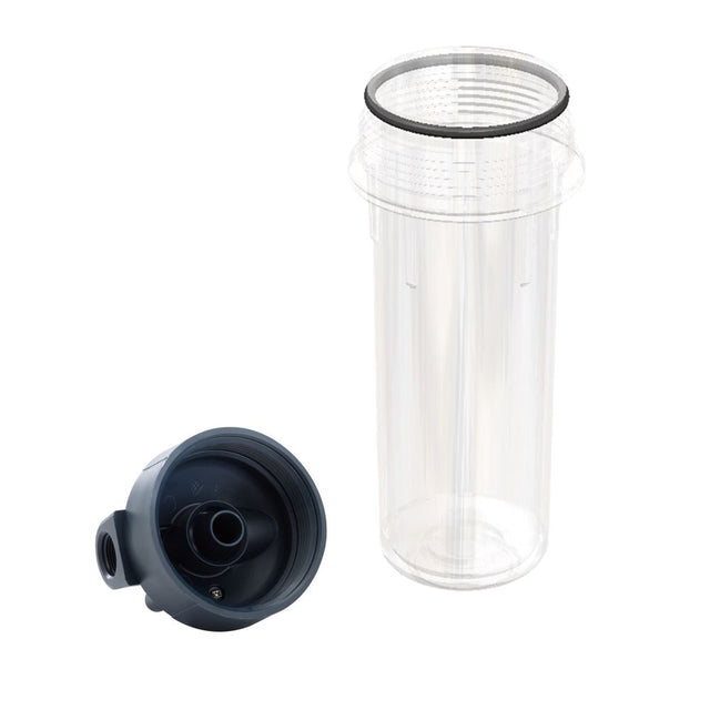 Pentek 10" STD Housing 3/4" FPT Reinforced Cap Dura-series Slate/Clear NO PR