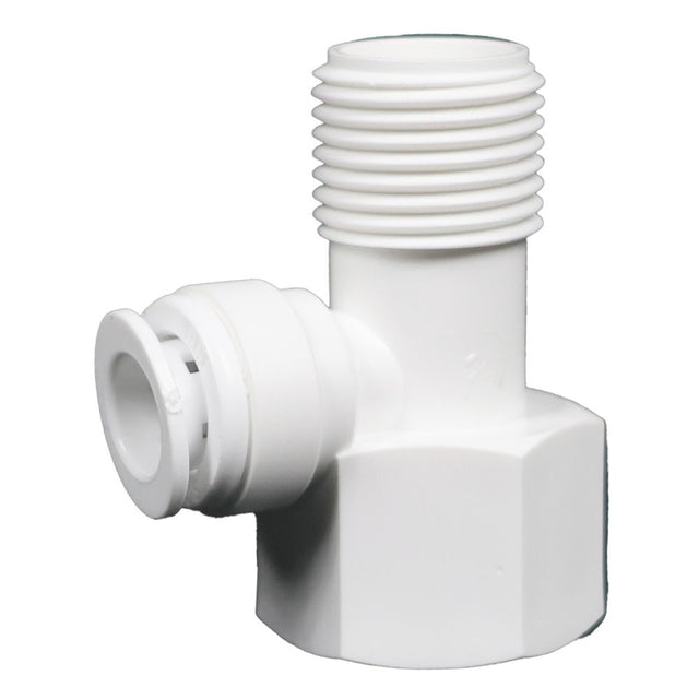 NeoFit - Black Feed Water Connector Acetal 3/8 OD x 3/8 qc x 1/2