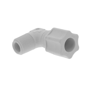 JACO 40-8-6-P-O Polypropylene Male Elbow 1/2 OD Tube x 3/8 MPT
