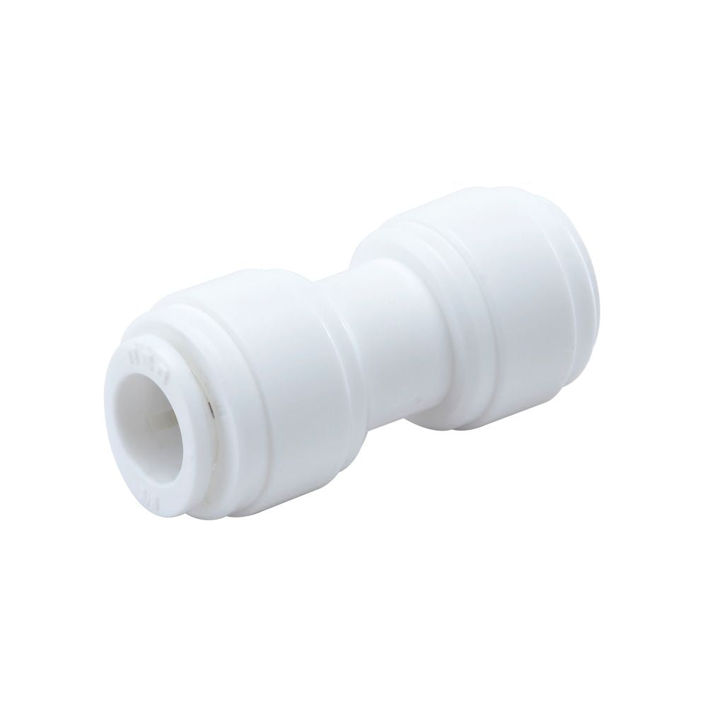 NeoFit - Acetal White Union Connector 3/8" tube x 3/8" tube