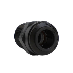 Parker Kynar Male Connector Black - 1/2 x 1/2 NPTF