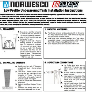Norwesco 1175 Gallon Low Profile Tank 44405