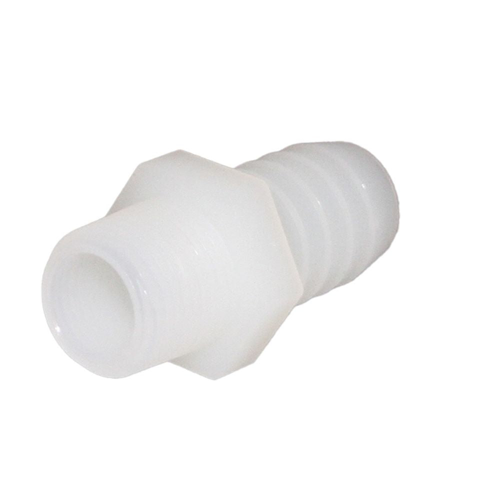Male Barb Adapter - 5/8 ID x 3/8 MNPT - Natural Nylon