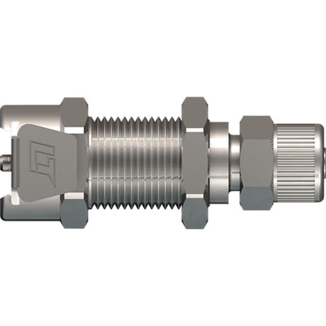 LinkTech 20CB Series Panel Mt. Female, Non-valved, 1/4" PTF, Chrome Brass
