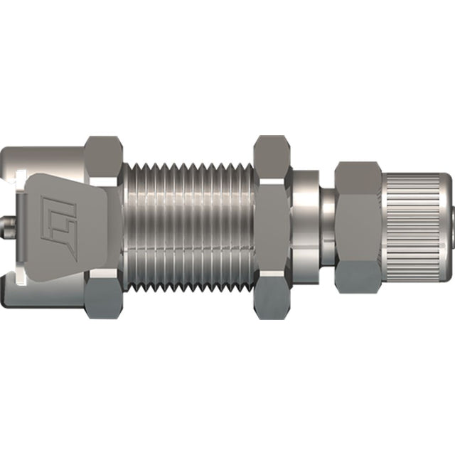 LinkTech 20CB Series Panel Mt. Female, Non-valved, 1/4" PTF, Chrome Brass