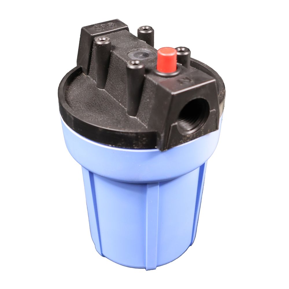 Pentek 5" Slim Line Water Filter Housing Black/Blue 1/2" FPT with PR
