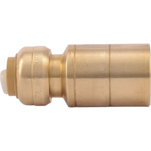 SharkBite® U722LF Lead-Free Brass Push-to-Connect Reducing Stem - 1/2" x 1" CTS