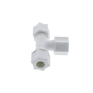 JACO 70-6-P-PG Polypropylene Union Tee 3/8 OD Tube x 3/8 OD Tube x 3/8 OD Tube