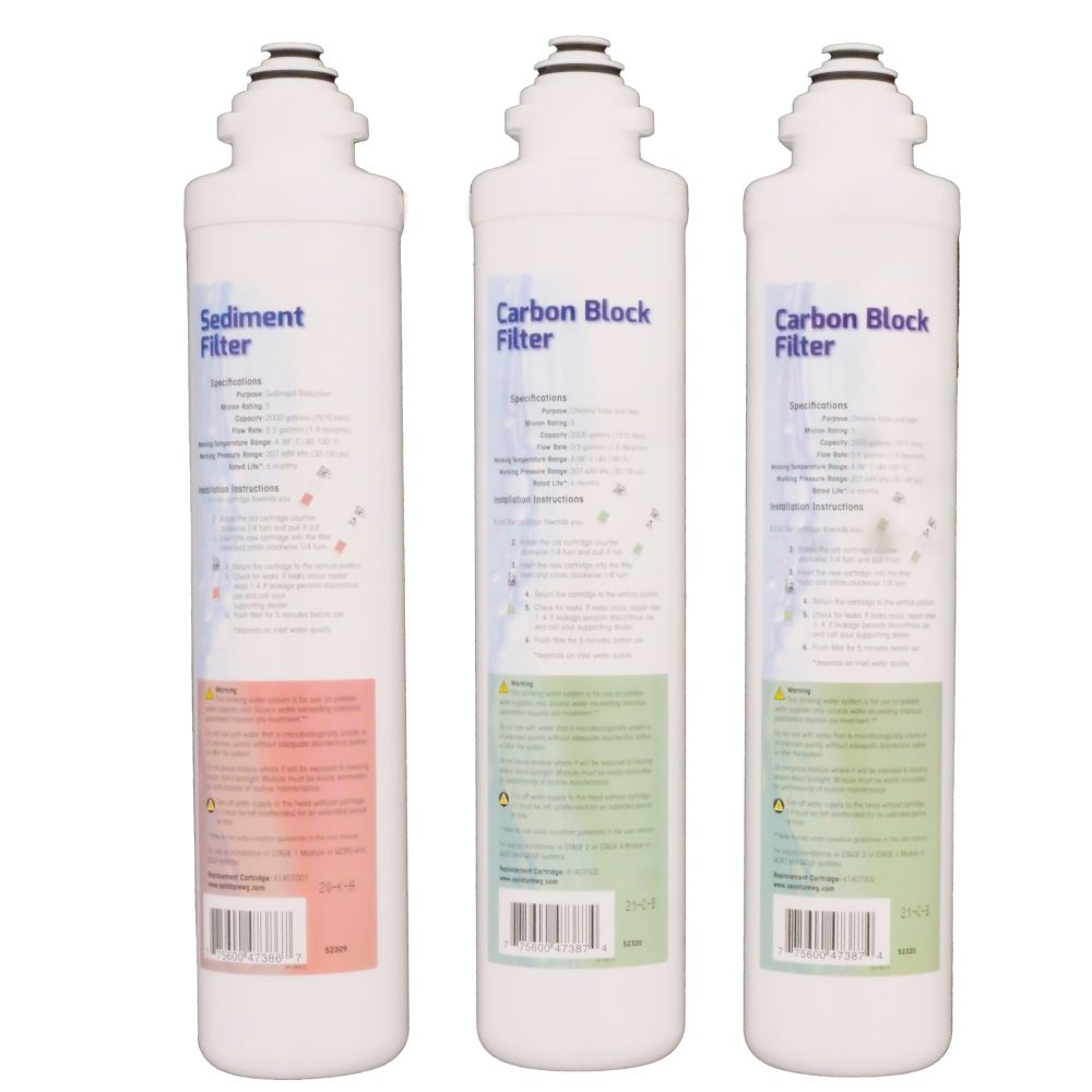 Pura QCRO Sediment and Carbon Block Replacement Pre/Postfilter Kit,New Products : American Fashion Style Bags On Sale