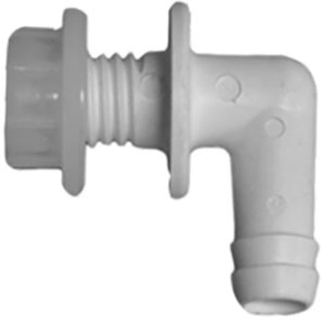 Replacement Water Softener Brine Tank Overflow Adapter - 1/2" ID Barb