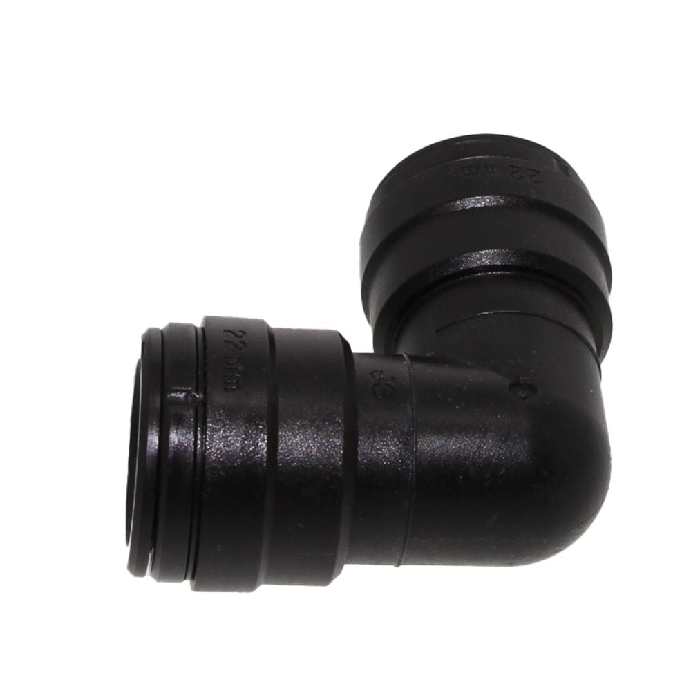 John Guest Union Elbow BLACK ACETAL - 15mm